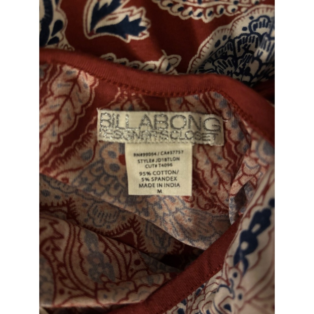 Billabong Love Long Last Maxi Dress Size M NWT Burnt Helena Boho Print MSRP $70 - Picture 3 of 11